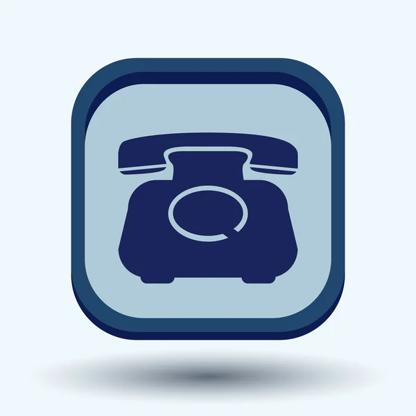 Klassieke retro telefoon — Stockvector