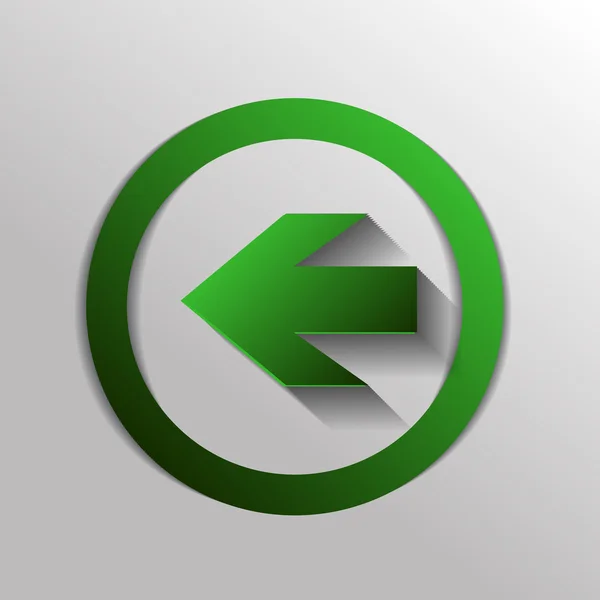 Icona simbolo freccia Web — Vettoriale Stock