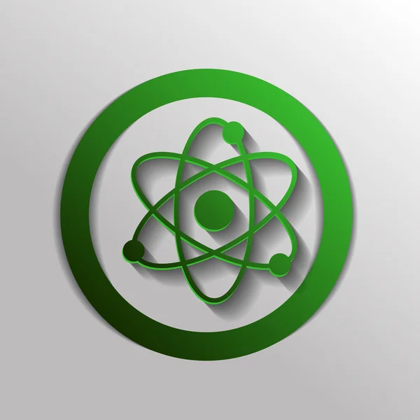 Atom, Molekül-Symbol — Stockvektor