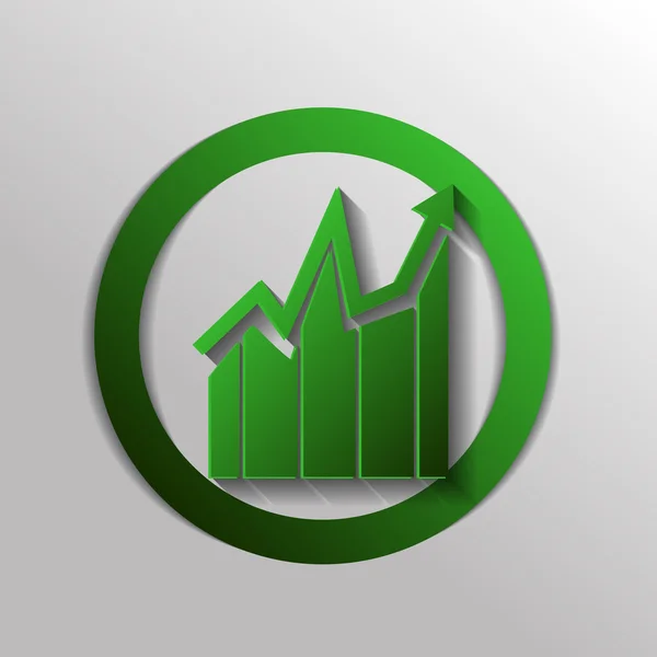 Diagrama gráfico figura icono — Vector de stock