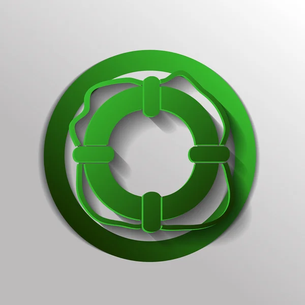 Рятувальний круг плоских значок — стоковий вектор