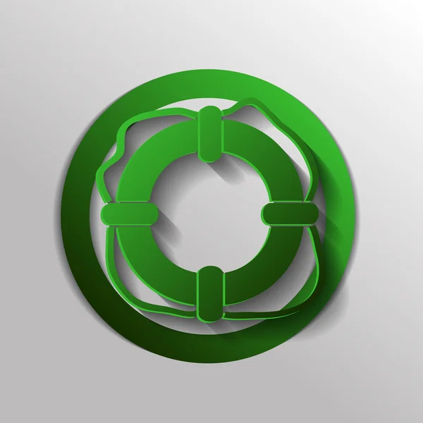 Life buoy flat icon — стоковый вектор