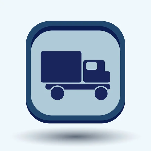 Camión icono logístico — Vector de stock