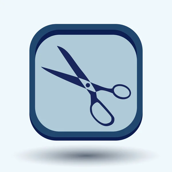 Nůžky šití a módní ikona — Stockový vektor