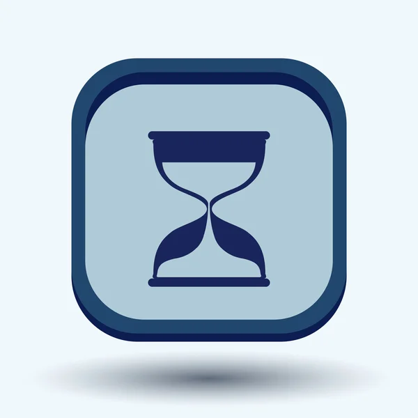 Reloj de arena icono de espera — Vector de stock