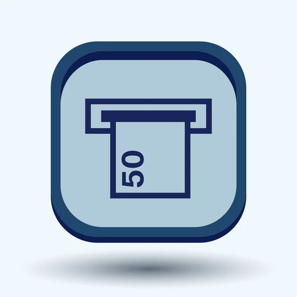 Dinero icono ATM — Vector de stock