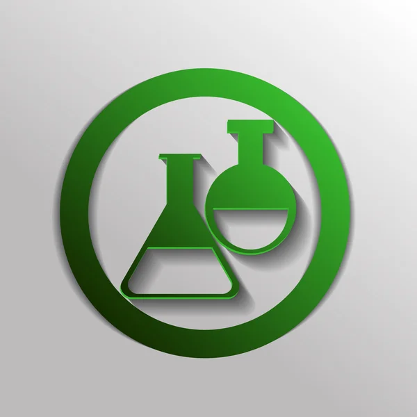 Flaschenlampe Medizin oder Chemie — Stockvektor