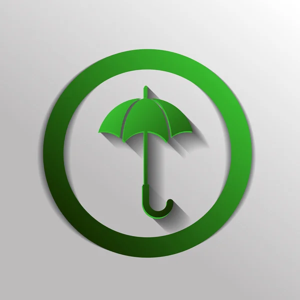 Icona segno ombrello — Vettoriale Stock