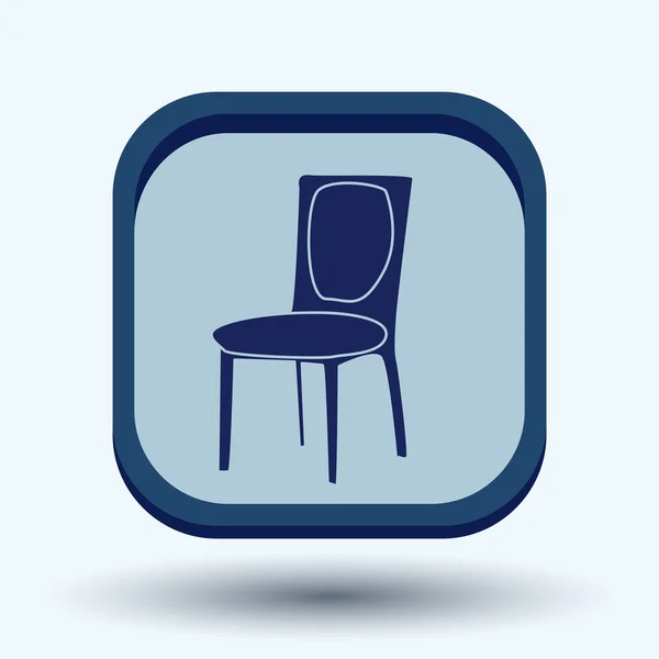 Chair flat icon. — Stock Vector