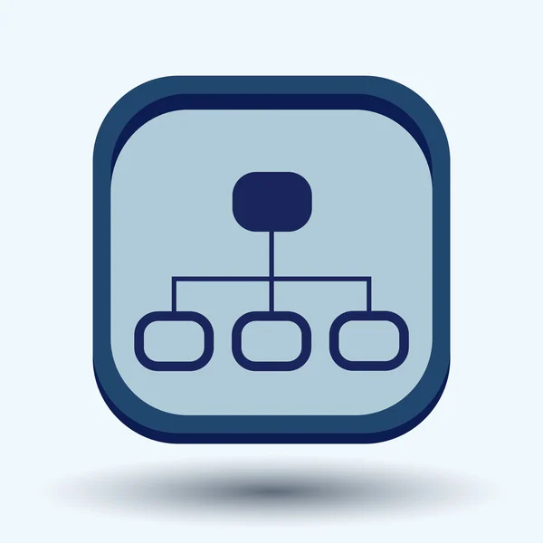 Server network icon — Stock Vector