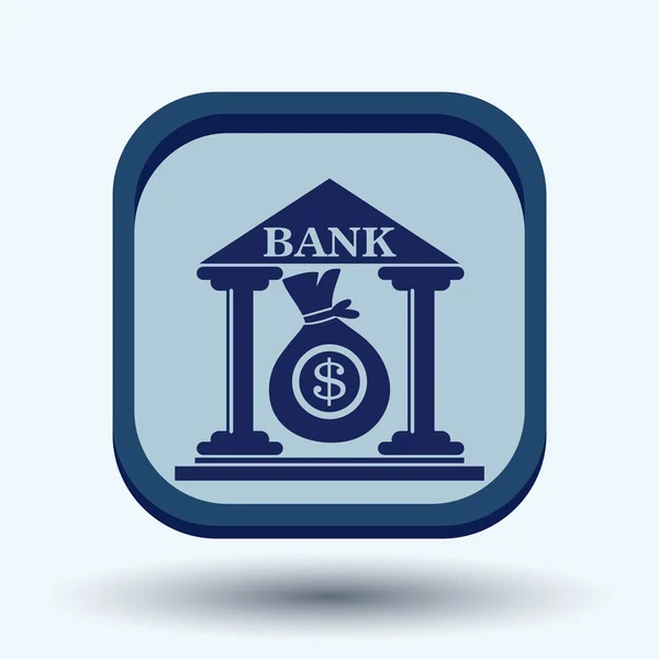 Bankenbau-Ikone — Stockvektor