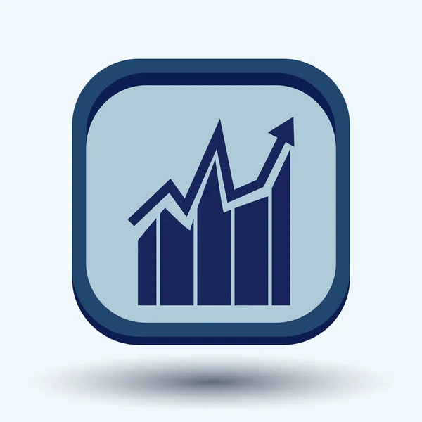 Chart diagram figure icon — Stock Vector