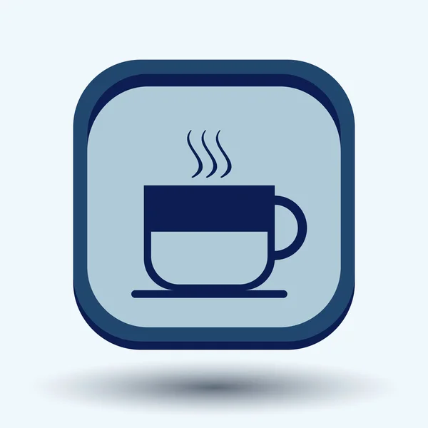 Cup of hot drink icon — Stock Vector