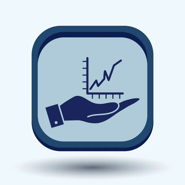 Figura del diagrama del gráfico de mano — Vector de stock