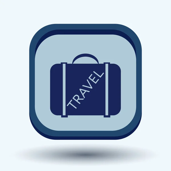 Simbolul valizei pentru călătorie — Vector de stoc