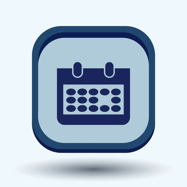 Calendar icon, flat design — Stock Vector