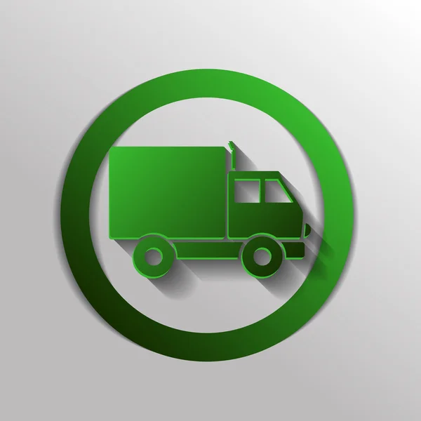 LKW-Logistik-Ikone — Stockvektor