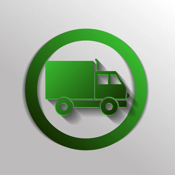 Truck logistic icon — Stock Vector