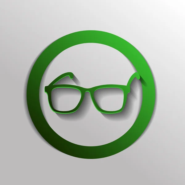 Szemüveg szimbólum ikon — Stock Vector