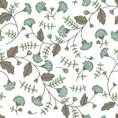 Cornflower seamless modeli