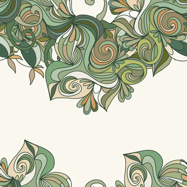 Dibujado a mano patrón floral sin costura — Vector de stock