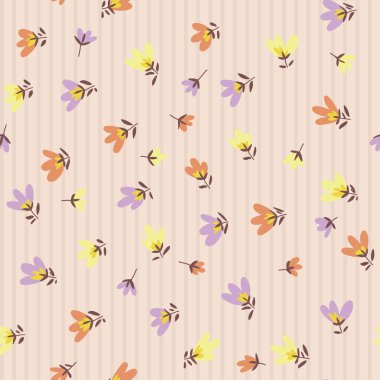 Çiçek deseni. Bahar vektör çizilmiş doodle 