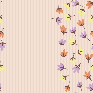 Çiçek deseni. Bahar vektör çizilmiş doodle 