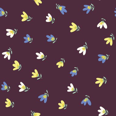 Çiçek deseni. Bahar vektör çizilmiş doodle 