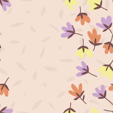 Çiçek deseni. Bahar vektör çizilmiş doodle 