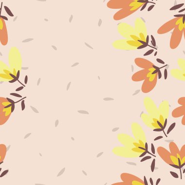 Çiçek deseni. Bahar vektör çizilmiş doodle 