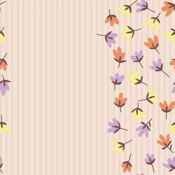 Flower pattern. Spring vector hand-drawn doodle 