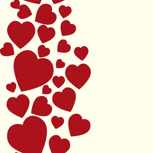 Patrón Valentine. Textura sin costuras con corazones . — Vector de stock