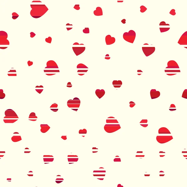 Padrão Valentine. Textura sem costura com corações . — Vetor de Stock