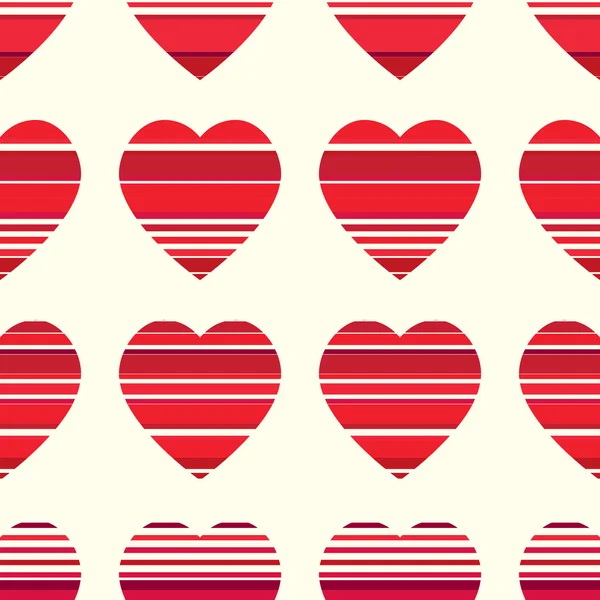 Valentine pattern. Seamless texture with hearts. — Stock Vector