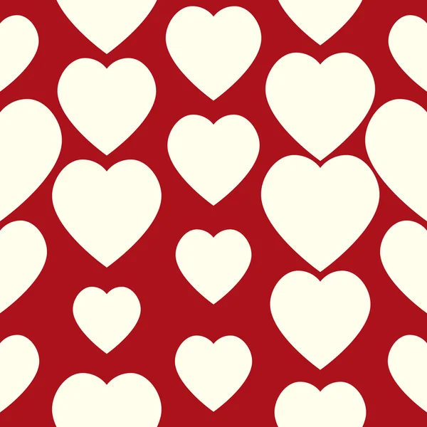 Valentine pattern. Seamless texture with hearts. — Stock Vector