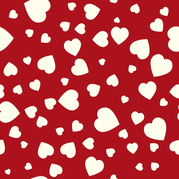 Patrón Valentine. Textura sin costuras con corazones . — Vector de stock