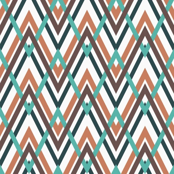 Zig zag vector pattern. ethnic seamless ornament — ストックベクタ