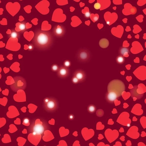 Valentine pattern. Seamless texture with hearts. — Stock Vector