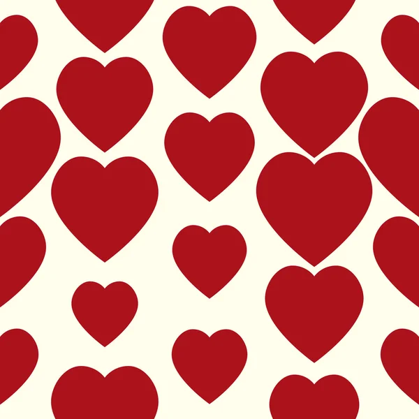 Patrón Valentine. Textura sin costuras con corazones . — Vector de stock