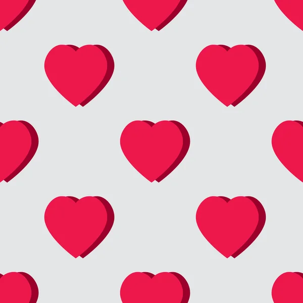 Patrón Valentine. Textura sin costuras con corazones . — Vector de stock