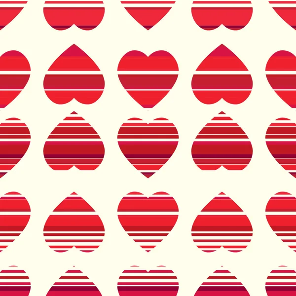 Patrón Valentine. Textura sin costuras con corazones . — Vector de stock