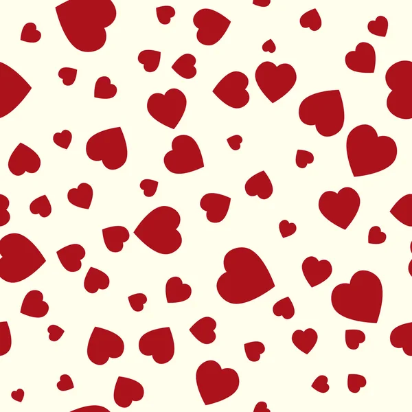 Valentine pattern. Seamless texture with hearts. — Stock Vector