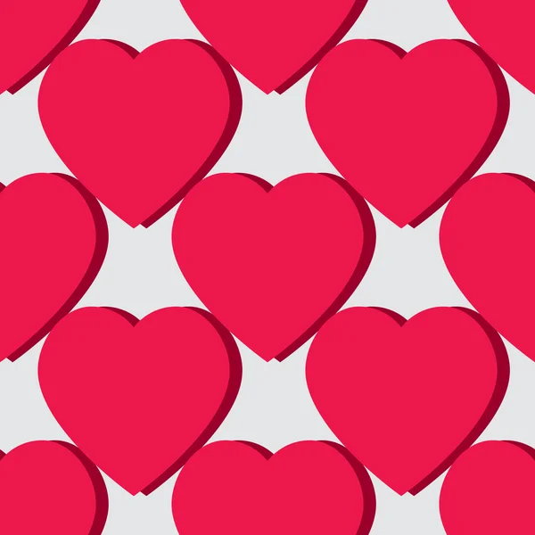 Patrón Valentine. Textura sin costuras con corazones . — Vector de stock