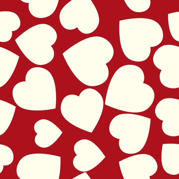 Valentine pattern. Seamless texture with hearts. — Stock Vector