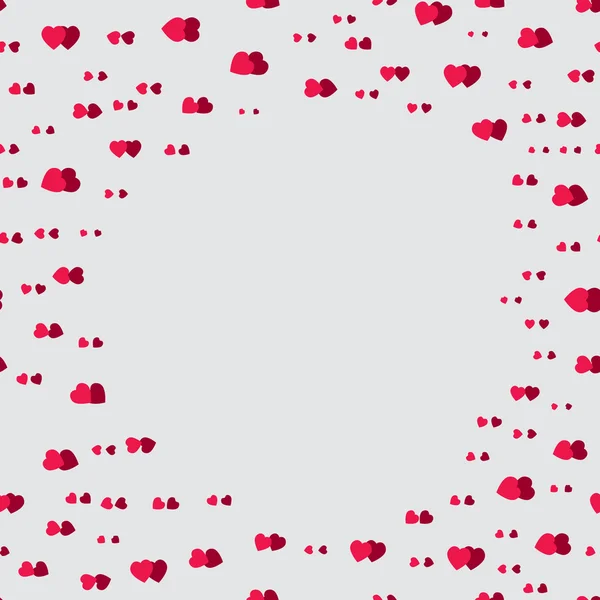 Valentine pattern. Seamless texture with hearts. — Stock Vector