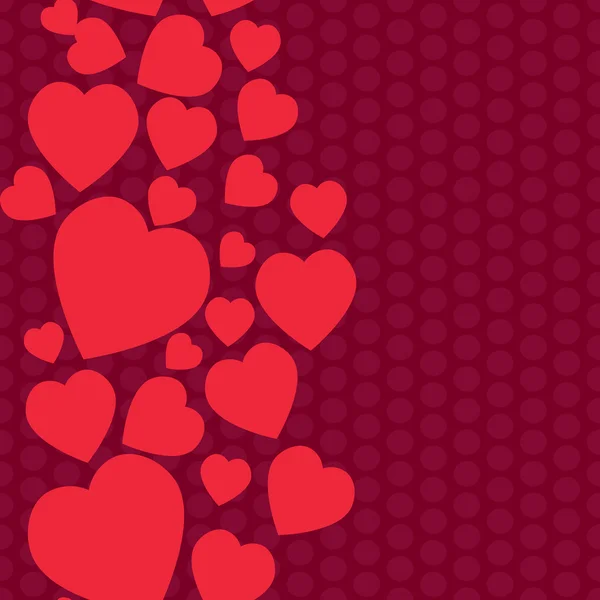 Patrón Valentine. Textura sin costuras con corazones . — Vector de stock