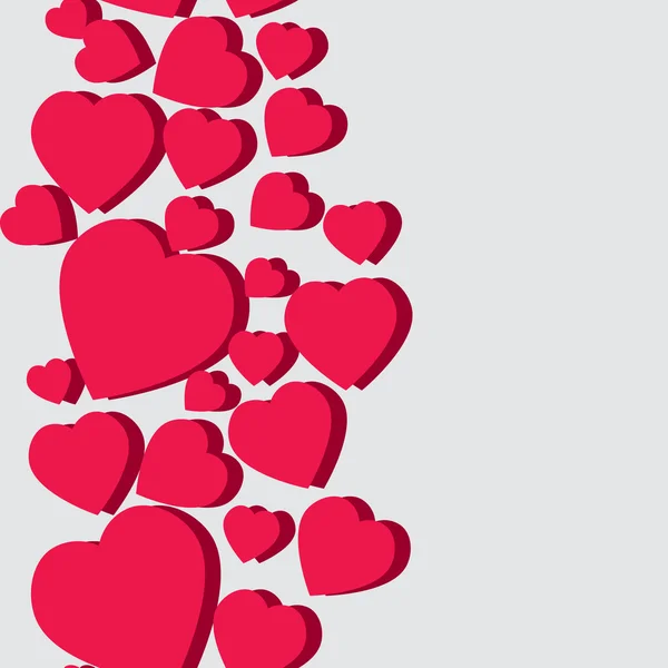 Валентинов узор. Бесшовная текстура с сердцами . — стоковый вектор