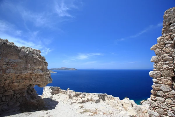 Beautiful landscape view with coast and a sea background — Stock Photo, Image