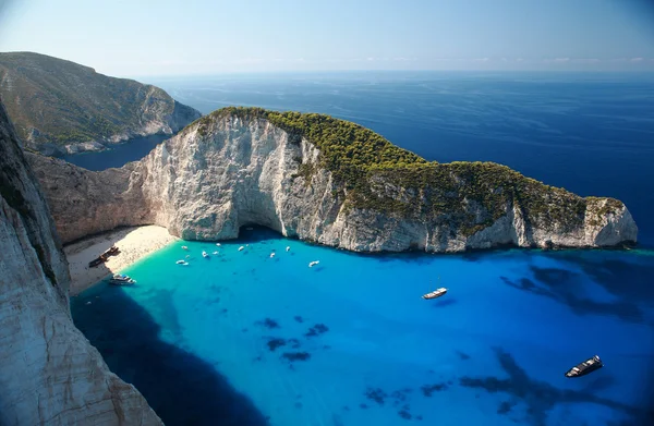 Amazing beach Navagio in Zakynthos, Greece — Stock Photo, Image