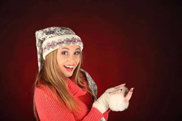 Ünneplése a karácsonyi party szép szexi lány portréja — Stock Fotó